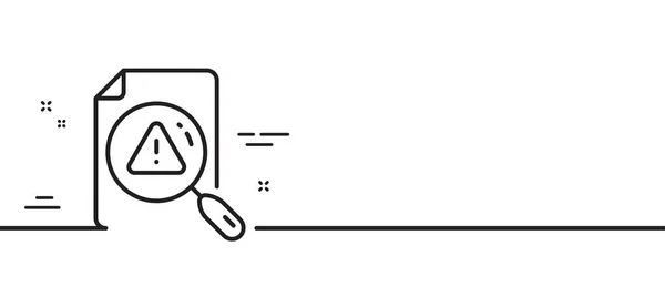 Rechercher Icône Ligne Document Aide Signe Livre Symbole Manuel Instruction — Image vectorielle