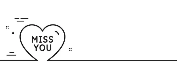 Manques Doux Signe Cardiaque Symbole Amour Saint Valentin Illustration Ligne — Image vectorielle
