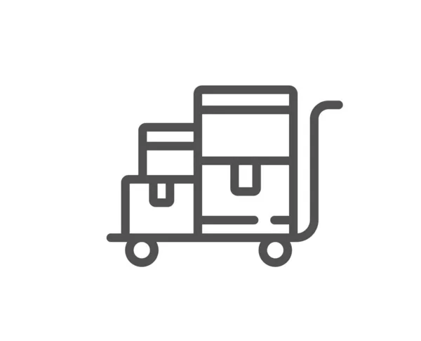 Warenkorbzeilen Symbol Großhandel Lieferschild Lagerboxen Als Symbol Qualitäts Design Element — Stockvektor