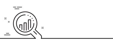 Seo analiz çizgisi simgesi. Web hedefleme tabelaları. Trafik yönetimi sembolü. Asgari çizgi çizimi arka planı. Seo analiz çizgisi simge desenli pankart. Beyaz ağ şablonu konsepti. Vektör