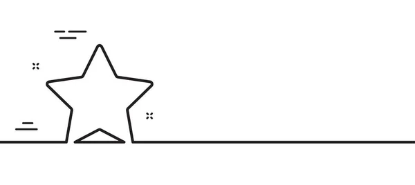 Значок Звездной Линии Лучший Знак Ранга Закладка Любимый Символ Иллюстрация — стоковый вектор