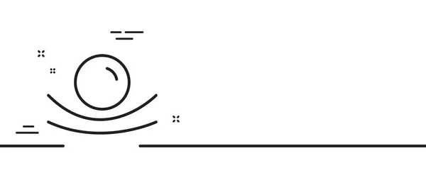 Значок Линии Эластичного Материала Знак Устойчивости Гибкости Гибкий Символ Давления — стоковый вектор