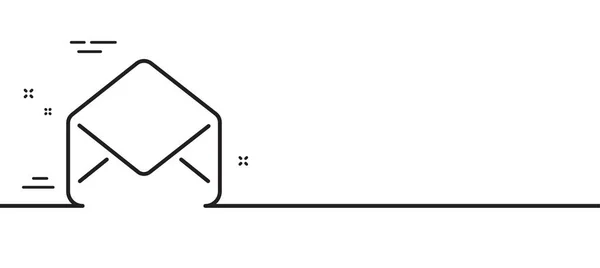 Значок Почтовой Линии Знак Переписки Сообщений Электронная Почта Иллюстрация Первой — стоковый вектор