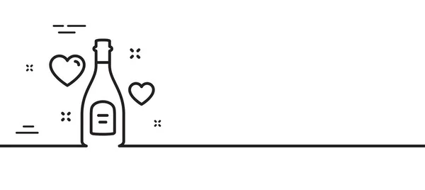Λατρεύω Εικονίδιο Της Σαμπάνιας Πινακίδα Ποτών Γάμου Σύμβολο Σχέσεων Ζευγαριού — Διανυσματικό Αρχείο