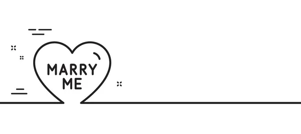 俺のアイコンと結婚しろ 甘いハートサイン 結婚式の愛のシンボル 最小限の線のイラストの背景 アイコンのパターンバナーを結婚させて ホワイトウェブテンプレートのコンセプト ベクトル — ストックベクタ