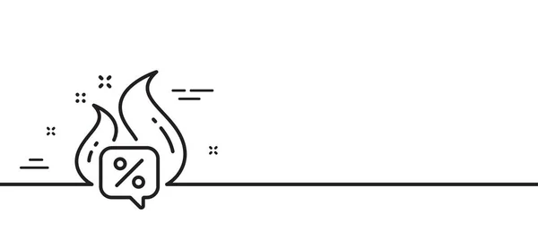 Значок Горячей Линии Предложения Продажа Знак Скидки Символ Цены Акции — стоковый вектор