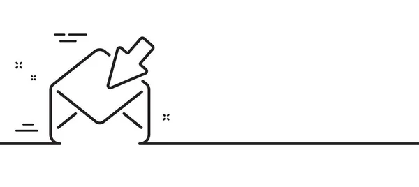 Відкрити Піктограму Лінії Пошти Переглянути Знак Відповідності Повідомлень Символ Електронної — стоковий вектор