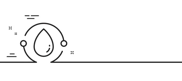 Kaltgepresste Ölleitung Bio Geprüftes Zeichen Wassertropfen Symbol Minimale Zeilenillustration Hintergrund — Stockvektor