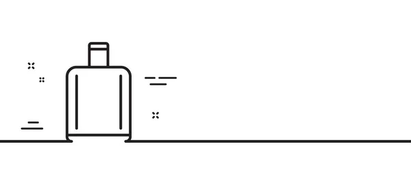 Значок Линии Возврата Багажа Аэропорту Вывеска Багажом Символ Багажной Сумки — стоковый вектор