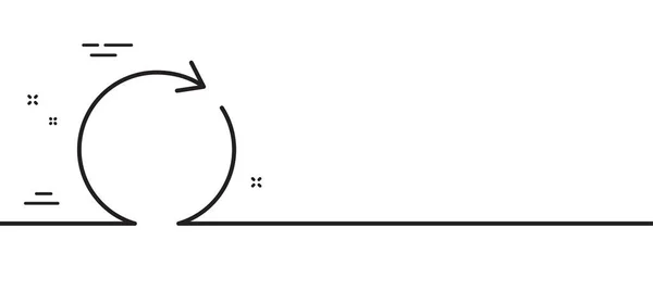 Actualizar Icono Línea Signo Flecha Rotación Restablecer Recargar Símbolo Fondo — Archivo Imágenes Vectoriales