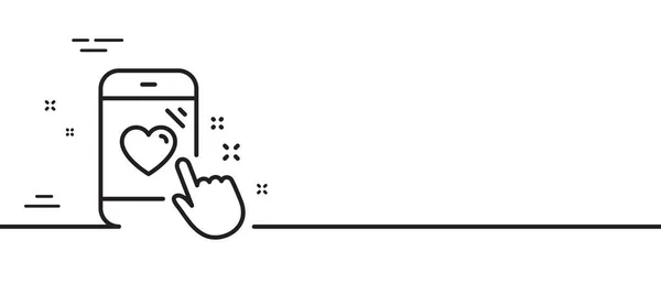 Ikona Liniowa Tętna Sygnał Zwrotny Symbol Zadowolenia Klienta Minimalne Tło — Wektor stockowy