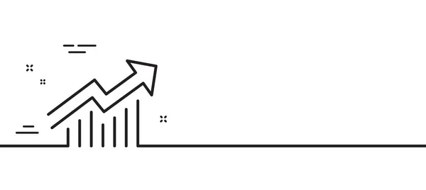 Chart Line Icon Report Graph Sales Growth Sign Analysis Statistics — Stockvektor