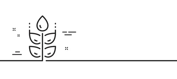 Ikona Bezlepkové Linky Organické Testovací Znamení Symbol Přírodního Produktu Minimální — Stockový vektor