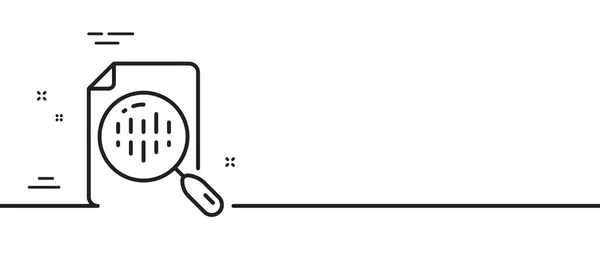 Diagramme Graphique Ligne Icône Signe Graphique Analytique Symbole Analyse Marché — Image vectorielle