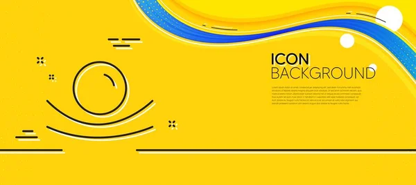 Ikona Elastické Materiálové Linky Abstraktní Žluté Pozadí Znamení Odolnosti Nebo — Stockový vektor
