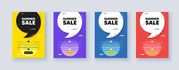 Poster Frame Quote Comma Summer Sale Tag Special Offer Price — Stock Vector