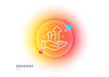 Analiz çizelgesi simgesi. Gradyan bulanıklık düğmesi ve cam morfizmi. Sonuçlar tabela işareti. Trafik yönetimi sembolü. Şeffaf cam tasarımı. Analiz çizelgesi simgesi. Vektör