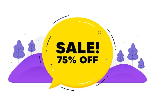 Sale Percent Discount Speech Bubble Chat Balloon Promotion Price Offer — 스톡 벡터