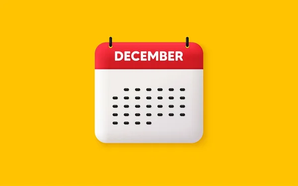 Ημερολόγιο Ημερομηνία Εικονίδιο Εικονίδιο Δεκεμβρίου Μήνα Πρόγραμμα Εκδηλώσεων Ημερομηνία Δεκ — Διανυσματικό Αρχείο