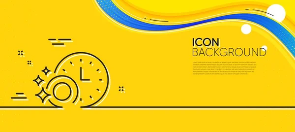 Καθαρισμός Πιάτων Εικονίδιο Time Line Αφηρημένο Κίτρινο Φόντο Πινακίδα Καθαρό — Διανυσματικό Αρχείο