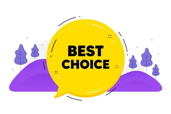 Best Choice Text Speech Bubble Chat Balloon Special Offer Sale — Vetor de Stock