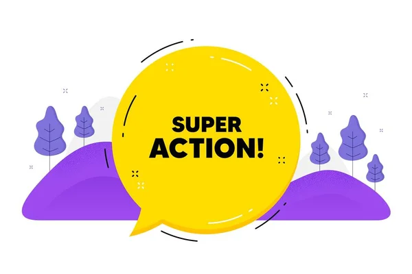 Super Action Text Speech Bubble Chat Balloon Special Offer Price — Wektor stockowy