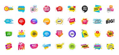 İndirimli flaş pankartlar. Reklam fiyatları etiketleri. Kara Cuma özel teklif etiketleri. İndirimli balon kuponu. Promosyon indirimli afiş şablonları tasarımı. Flaş teklif etiketi. Yeni anlaşma etiketi. Vektör