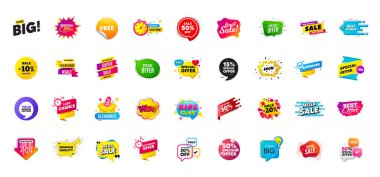 Promosyon indirimli satış afişleri sunuyor. En iyi fiyat etiketleri. Kara Cuma özel teklif etiketleri. İndirimli balon kuponu. Promosyon indirimli afiş şablonları tasarımı. Teklif etiketi al. Terfi broşürü. Vektör