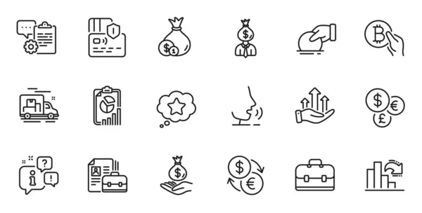 Gliederung Der Wachstumsdiagramme Income Money Und Money Currency Line Symbole — Stockvektor