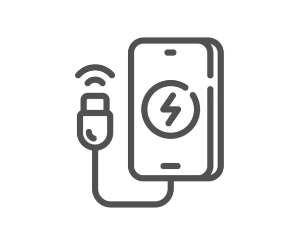 Handy Ladekabel Symbol Mobiles Zubehör Signalisiert Symbol Für Ladegerät Qualitäts — Stockvektor