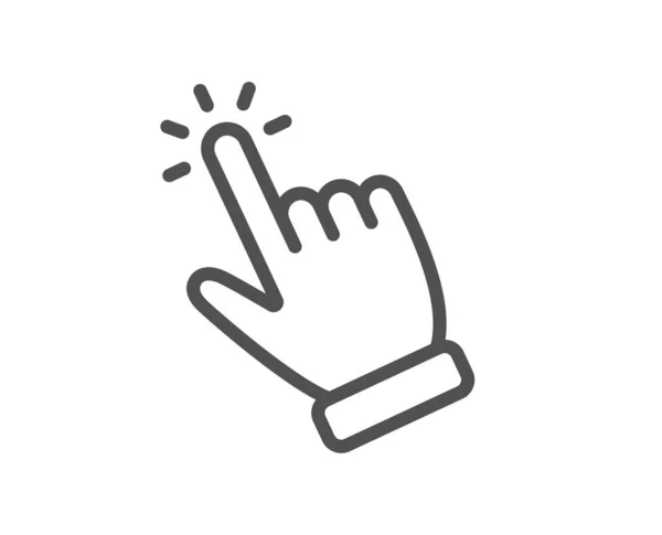 Значок Курсора Нажмите Значок Действия Символ Указателя Пальца Элемент Качественного — стоковый вектор