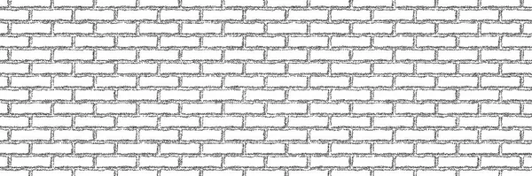 Dotwork Brick Wall Pattern Background Black Noise Stipple Dots Stone — Stock Vector