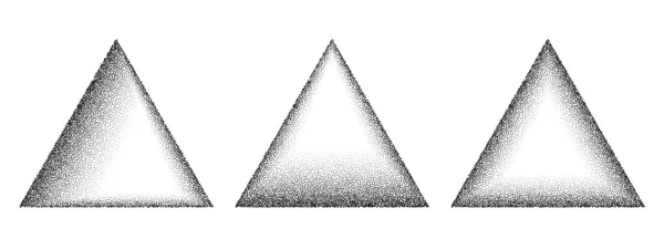 三角晶粒图案矢量背景 黑色噪音使黑点相框 沙粒效应 开始发牢骚 抽象的噪音金字塔图案 花纹圆质感 虚线帧向量 — 图库矢量图片