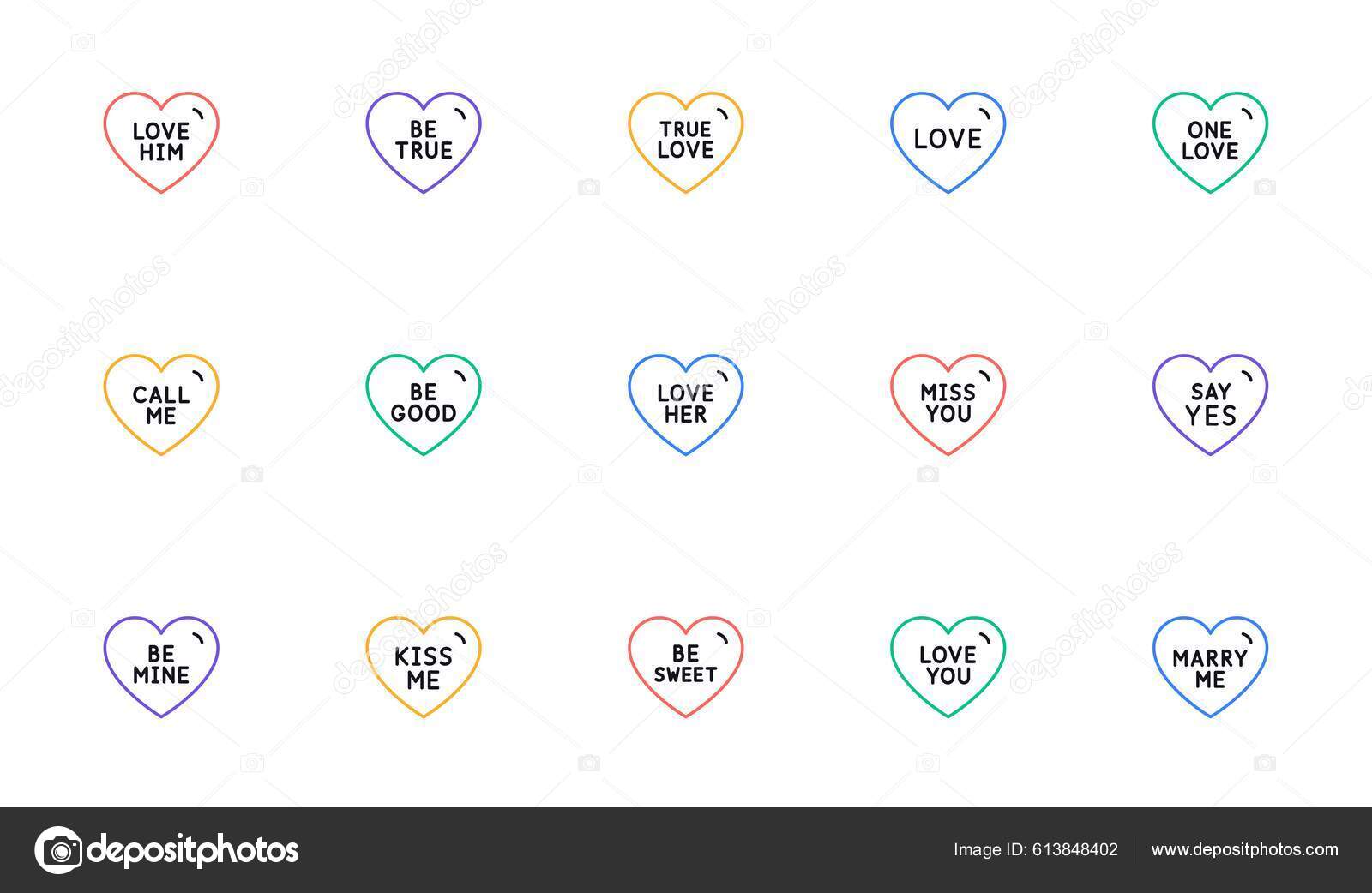 Vetores de Segure O Coração O Bilhete Do Amor E Os Ícones Do