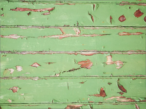 Пилинг зеленых деревянных панелей Лицензионные Стоковые Фото