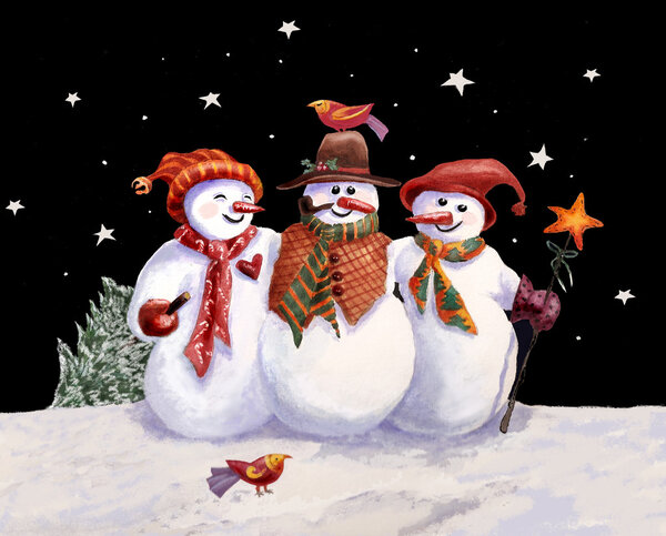 Three Snowmen