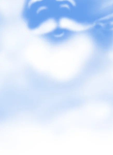 Papai Noel no céu com nuvens Fotografias De Stock Royalty-Free