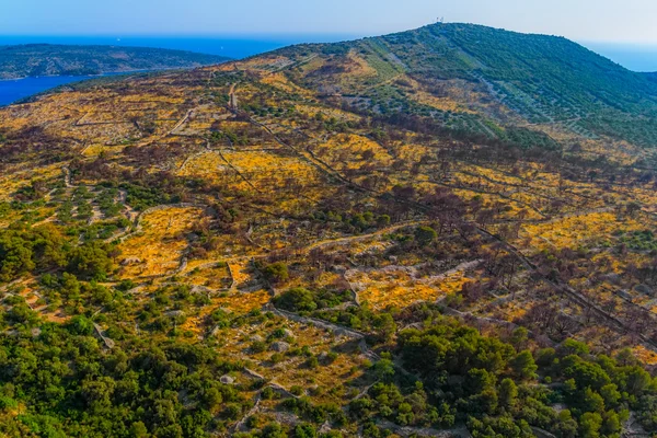 Dalmatië luchtfoto — Stockfoto