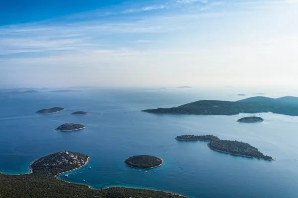 Adriatische landschap antenne — Stockfoto