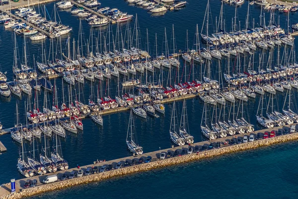 Biograd marina aerial — Stock Photo, Image