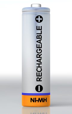Single rechargeable battery clipart