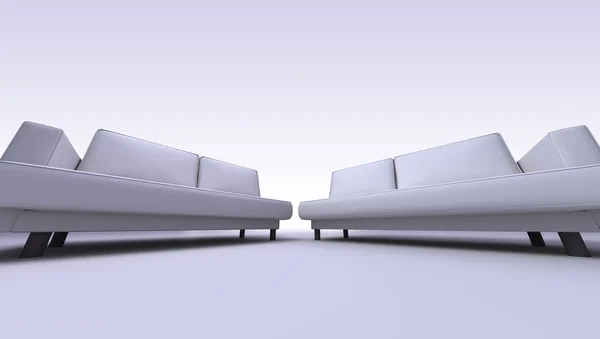 Sofas - doppelsitzig — Stockfoto