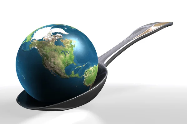 Serving the earth — Stock Photo, Image