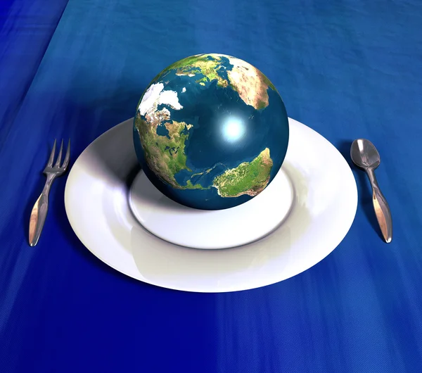 Serving the earth — Stock Photo, Image