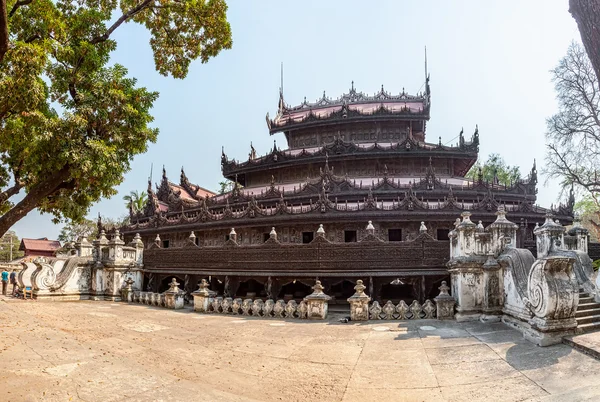 Monastero di Shwenandaw Mandalay — Foto Stock