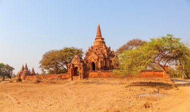 Panorama bagan ile küçük pagoda içinde