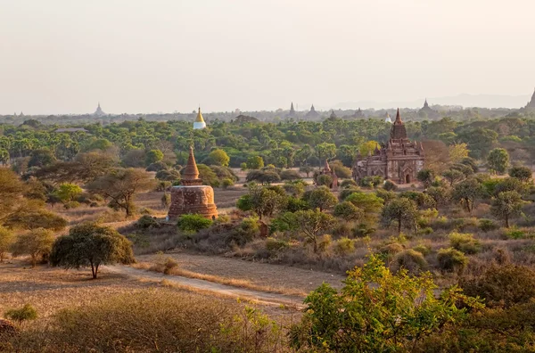 Закат в Багане — стоковое фото