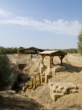 Place where Jesus was baptized in Bethany, Jordan clipart