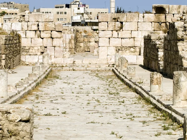 Amman Citadel, local de Al-Qasr na Jordânia — Fotografia de Stock