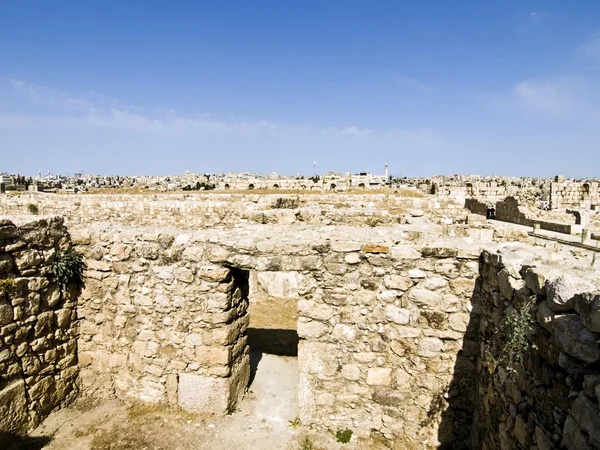 Amman Citadel, local de Al-Qasr na Jordânia — Fotografia de Stock